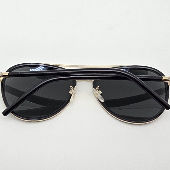 Tory Burch TY6089 33056V Black Frame Silver Mirror Grey Lens Aviator Sunglasses main image 14